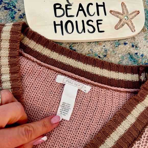 Full Tilt varsity cropped cardigan - Picture 4 of 5